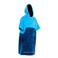 Beach Changing Hooded Towelling Dry Robe Poncho Towel